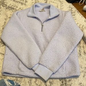 Banana Republic lavender quarter zip